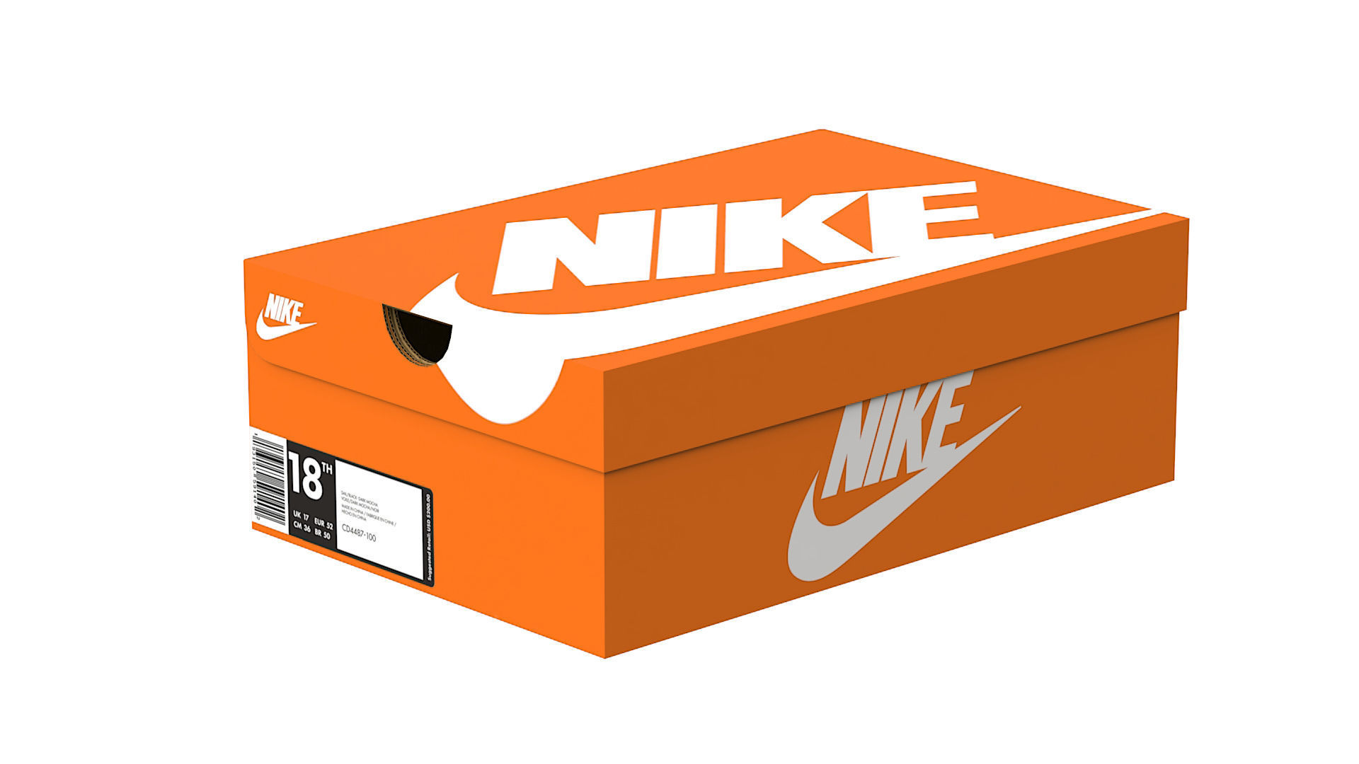 Nike Shoe Box Set PBR 3D Model Collection_3