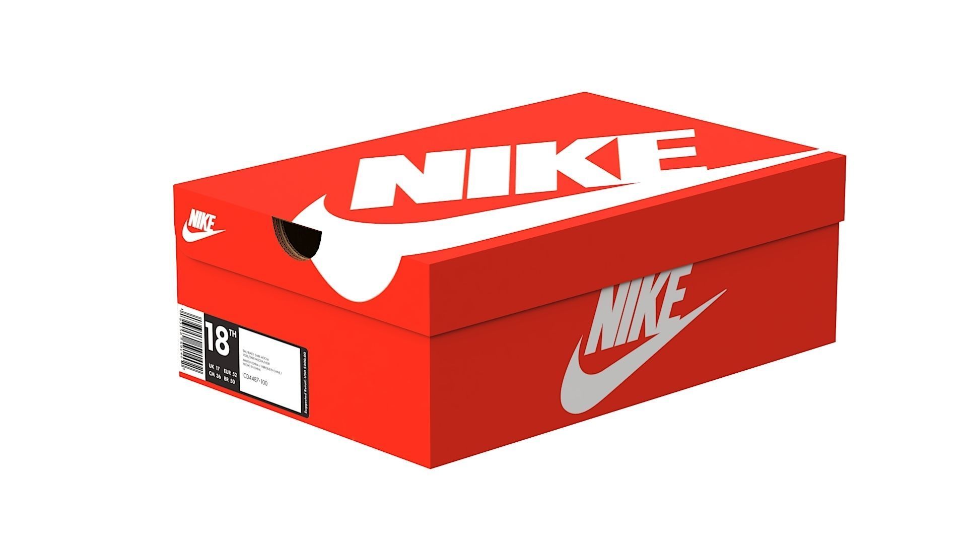 Nike Shoe Box Set PBR 3D Model Collection_1