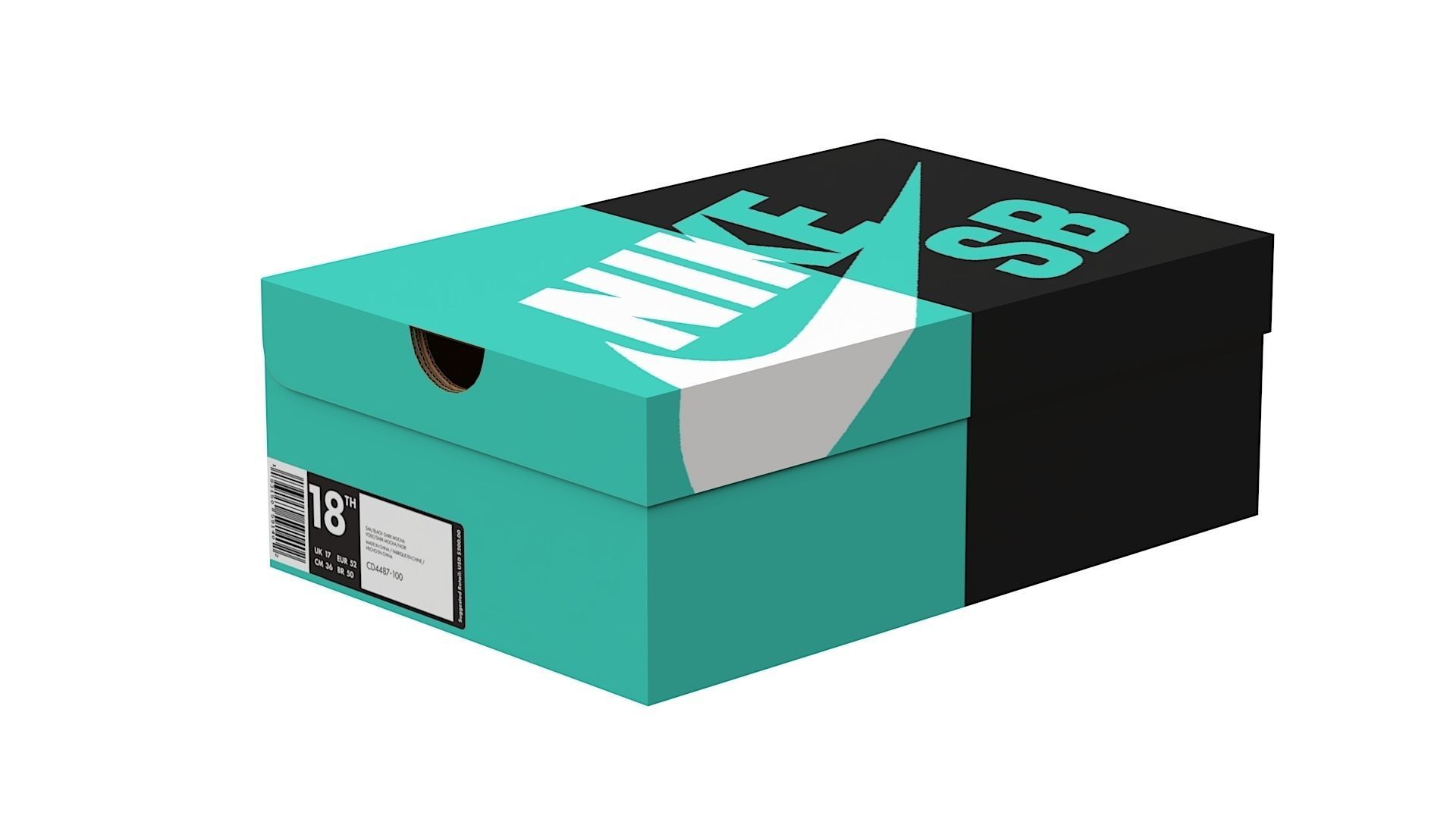 Nike Shoe Box Set PBR 01 3D Model Collection_3