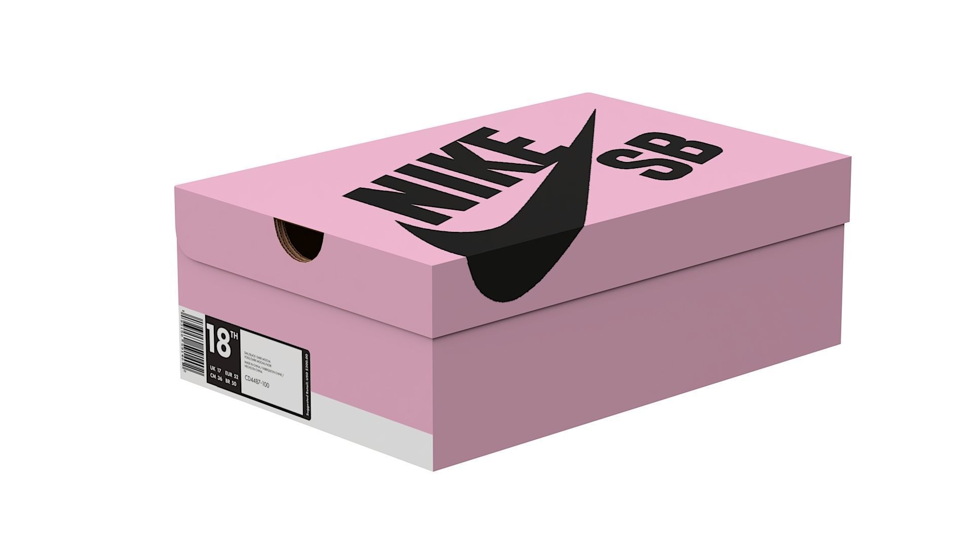 Nike Shoe Box Set PBR 01 3D Model Collection_15