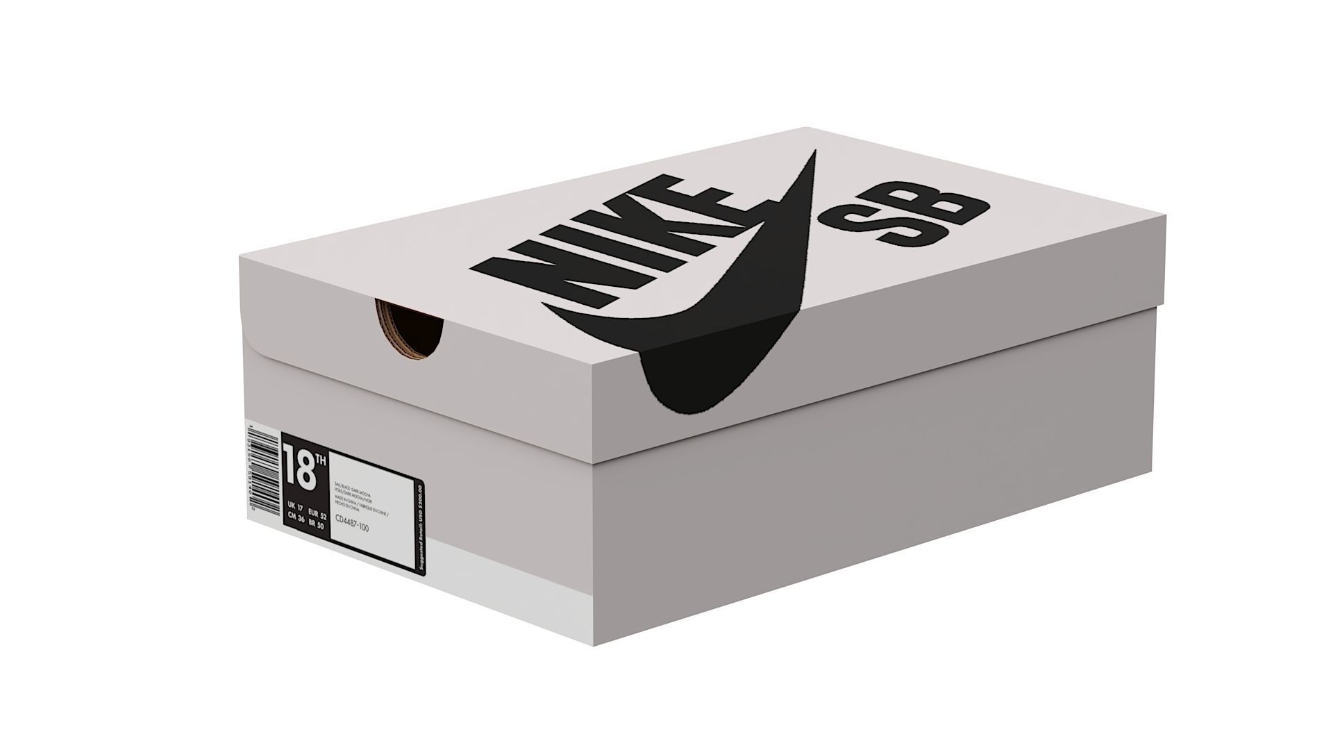 Nike Shoe Box Set PBR 01 3D Model Collection_18