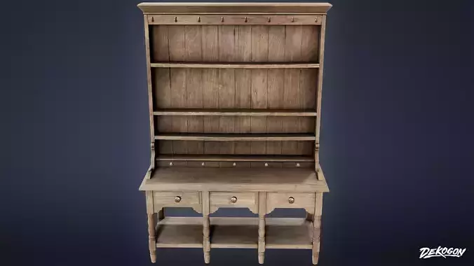 ATTIC - Shelf 03 - LOW POLY