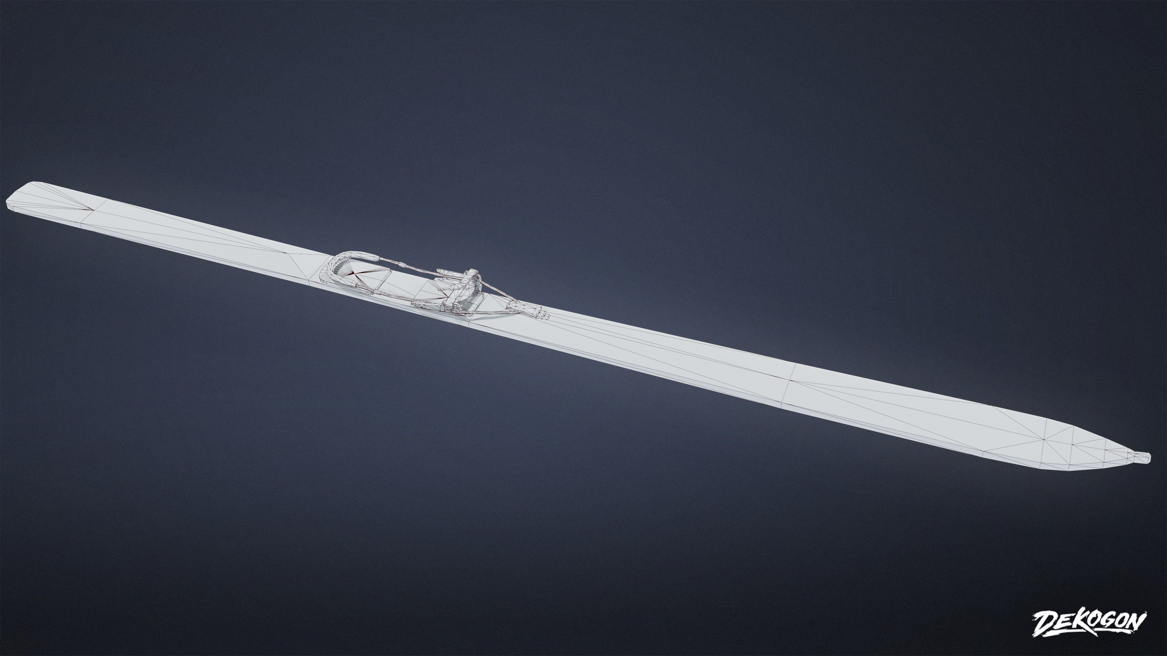 ATTIC - Ski Set 01 - LOW POLY Low-poly 3D model_8