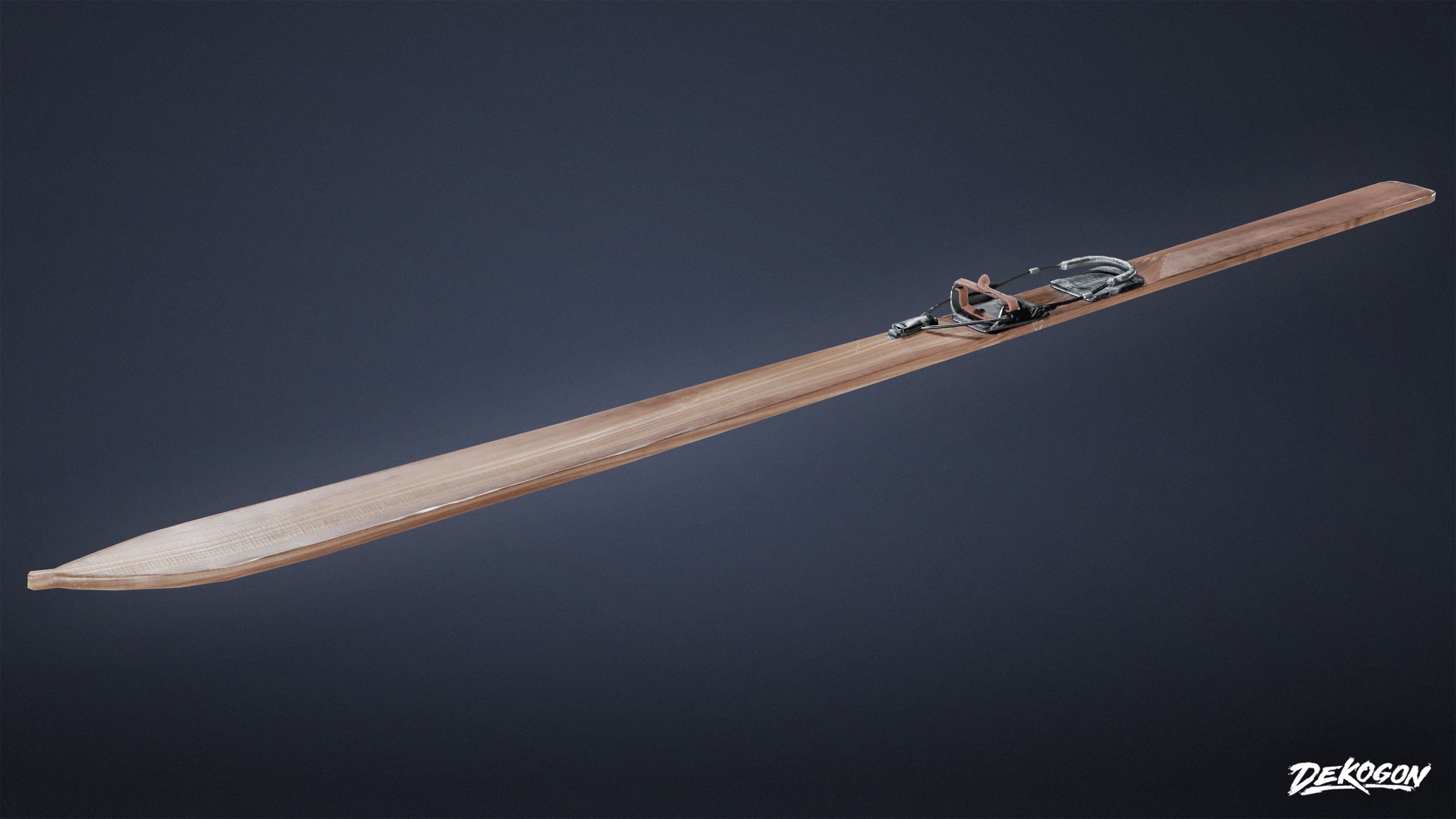 ATTIC - Ski Set 01 - LOW POLY Low-poly 3D model_3