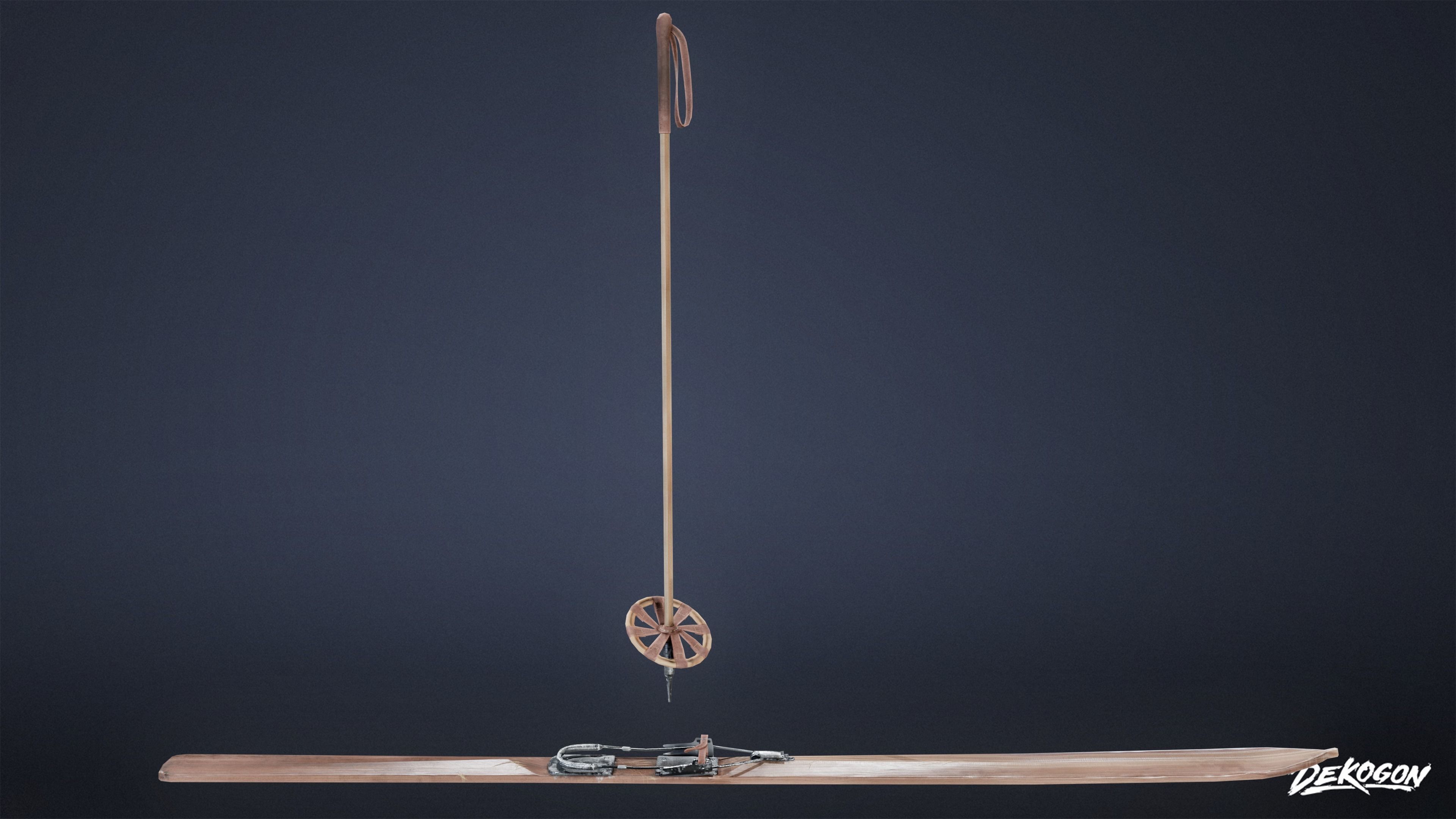 ATTIC - Ski Set 01 - LOW POLY Low-poly 3D model_2