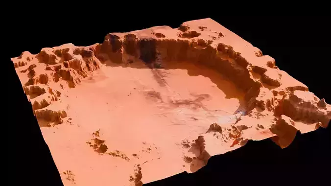 Landscape Crater 3D model