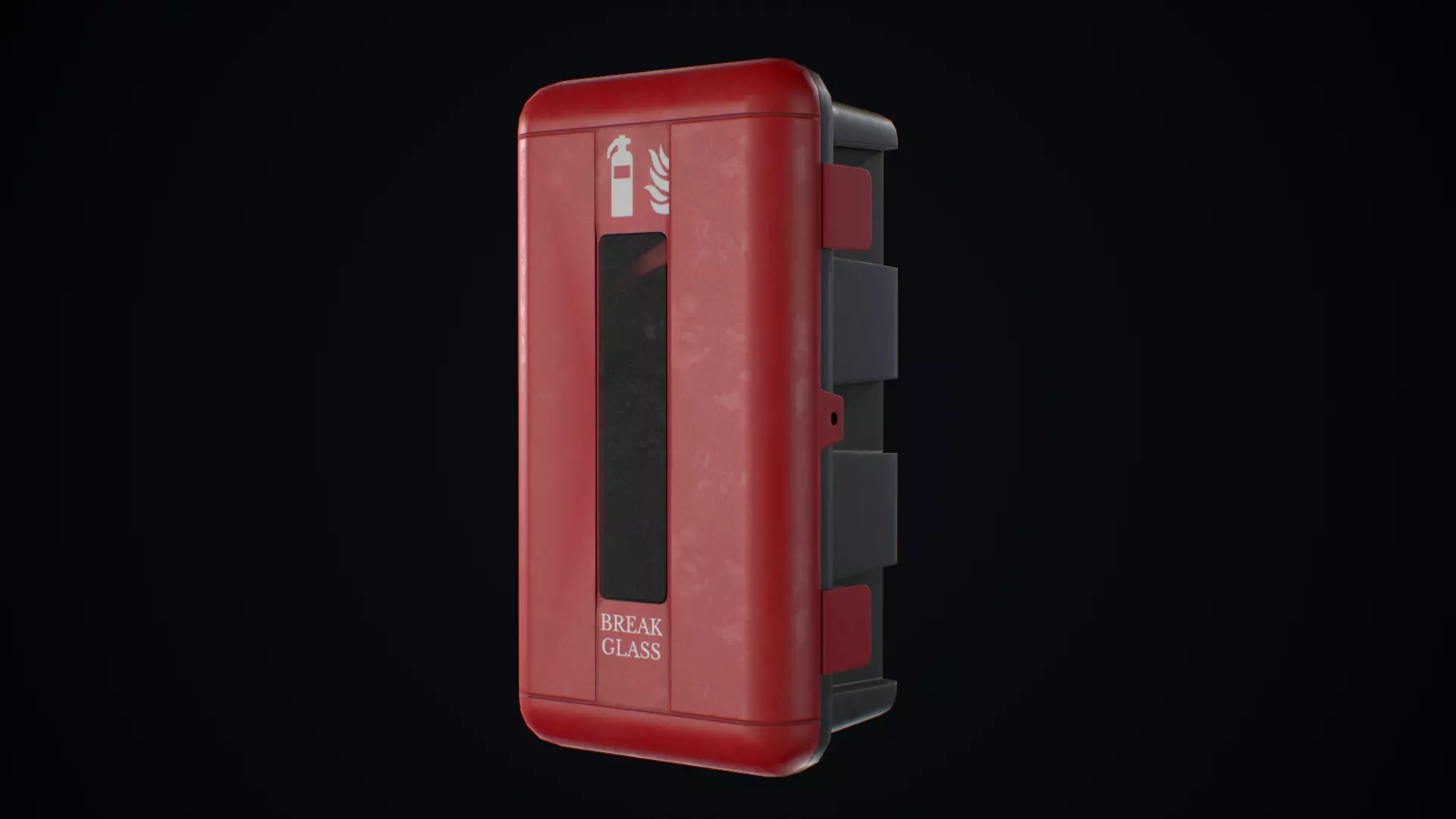 Fire Extinguisher low poly game ready Low-poly 3D model_0
