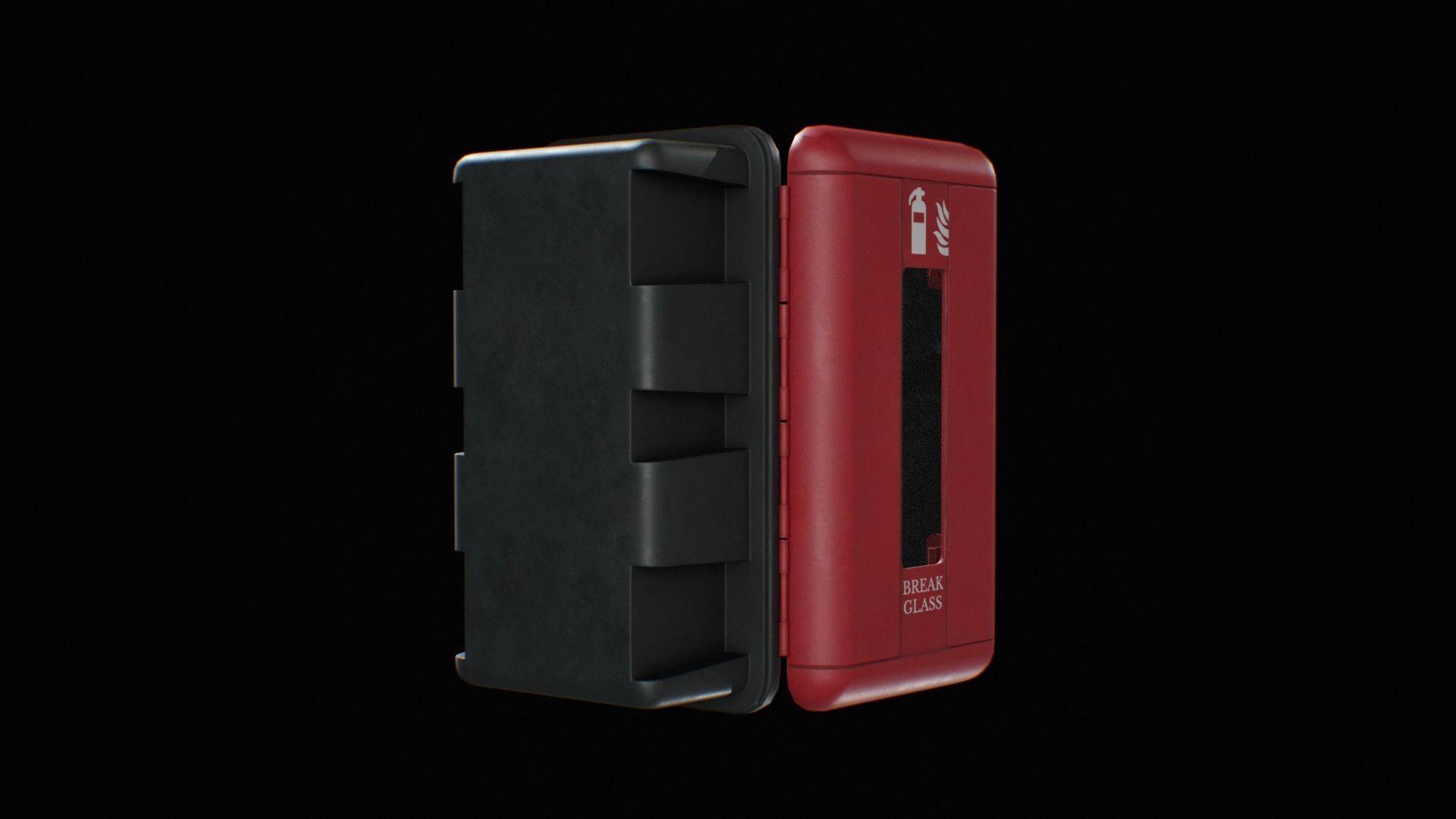 Fire Extinguisher low poly game ready Low-poly 3D model_7