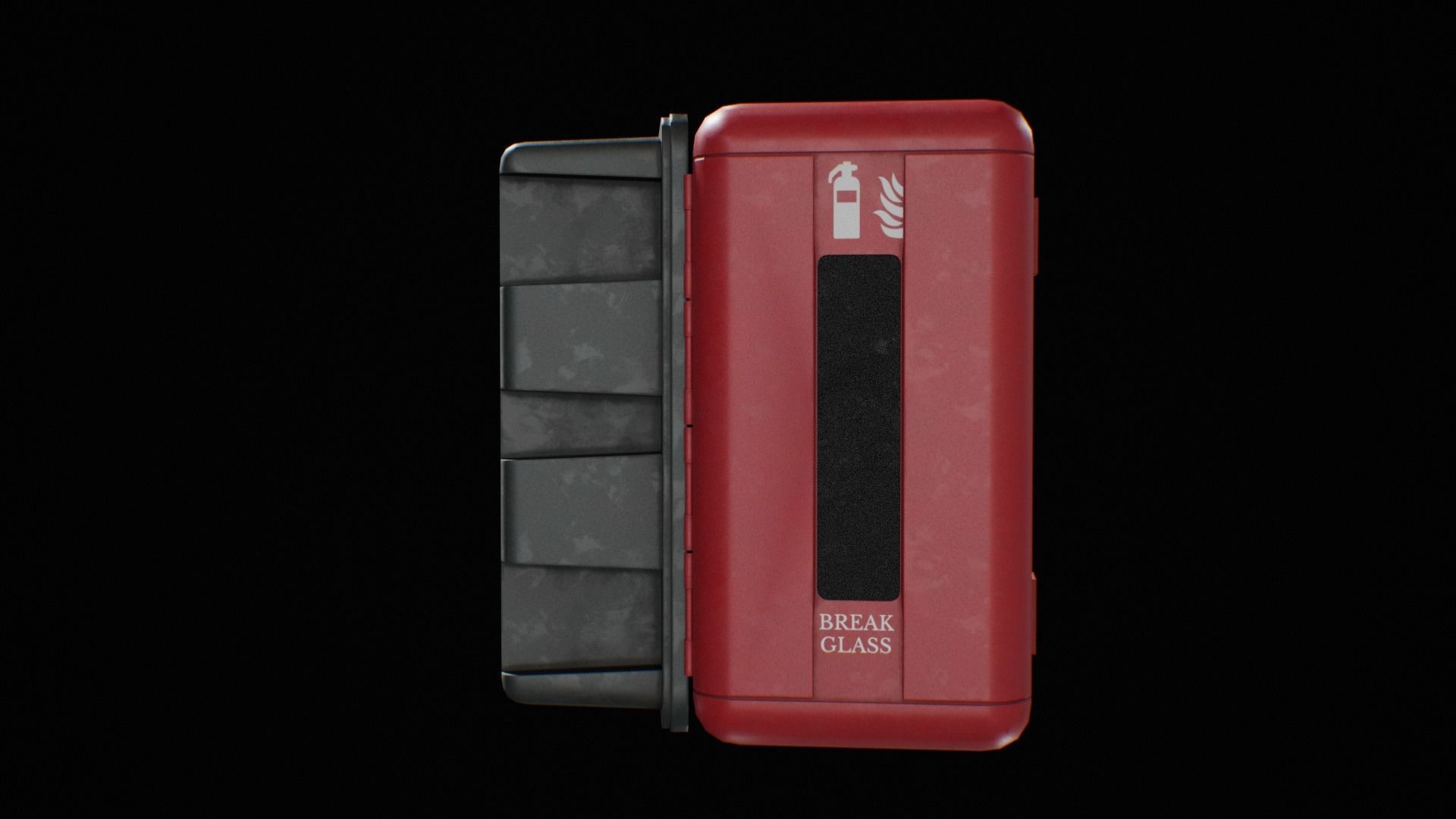 Fire Extinguisher low poly game ready Low-poly 3D model_5