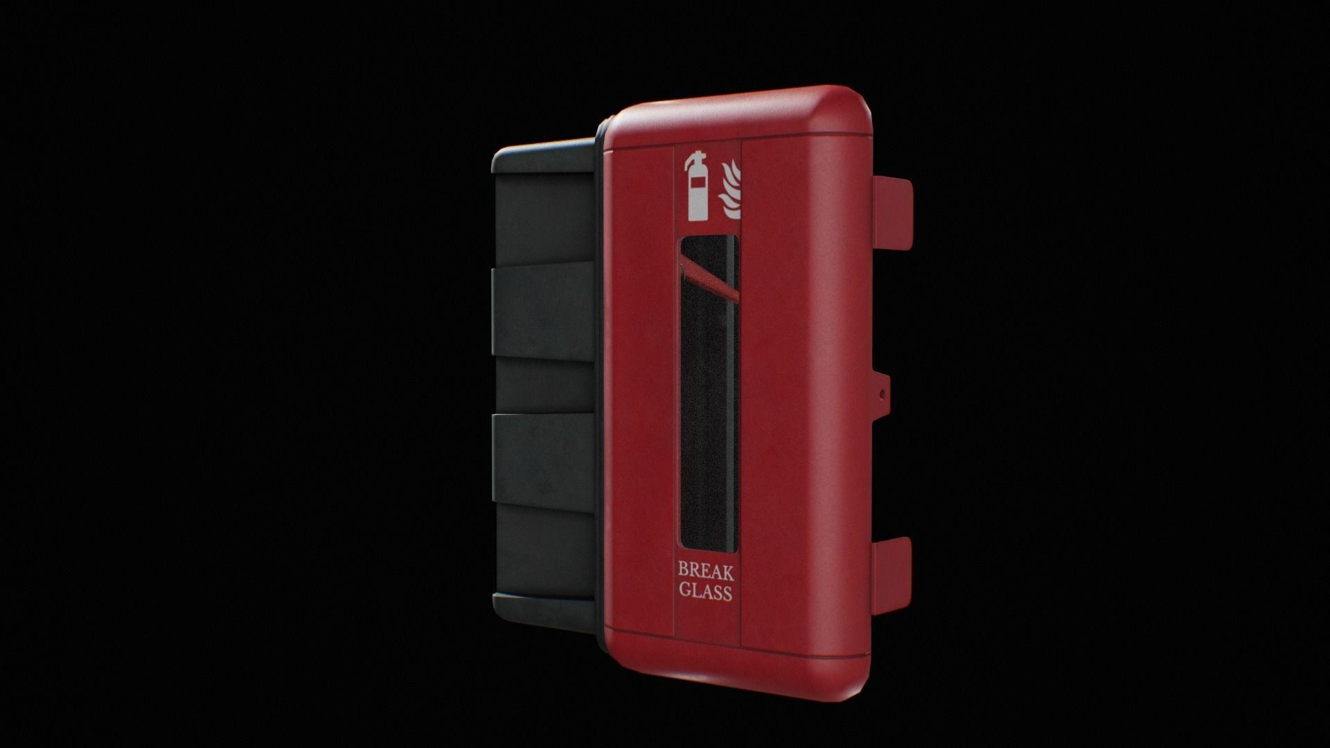 Fire Extinguisher low poly game ready Low-poly 3D model_4