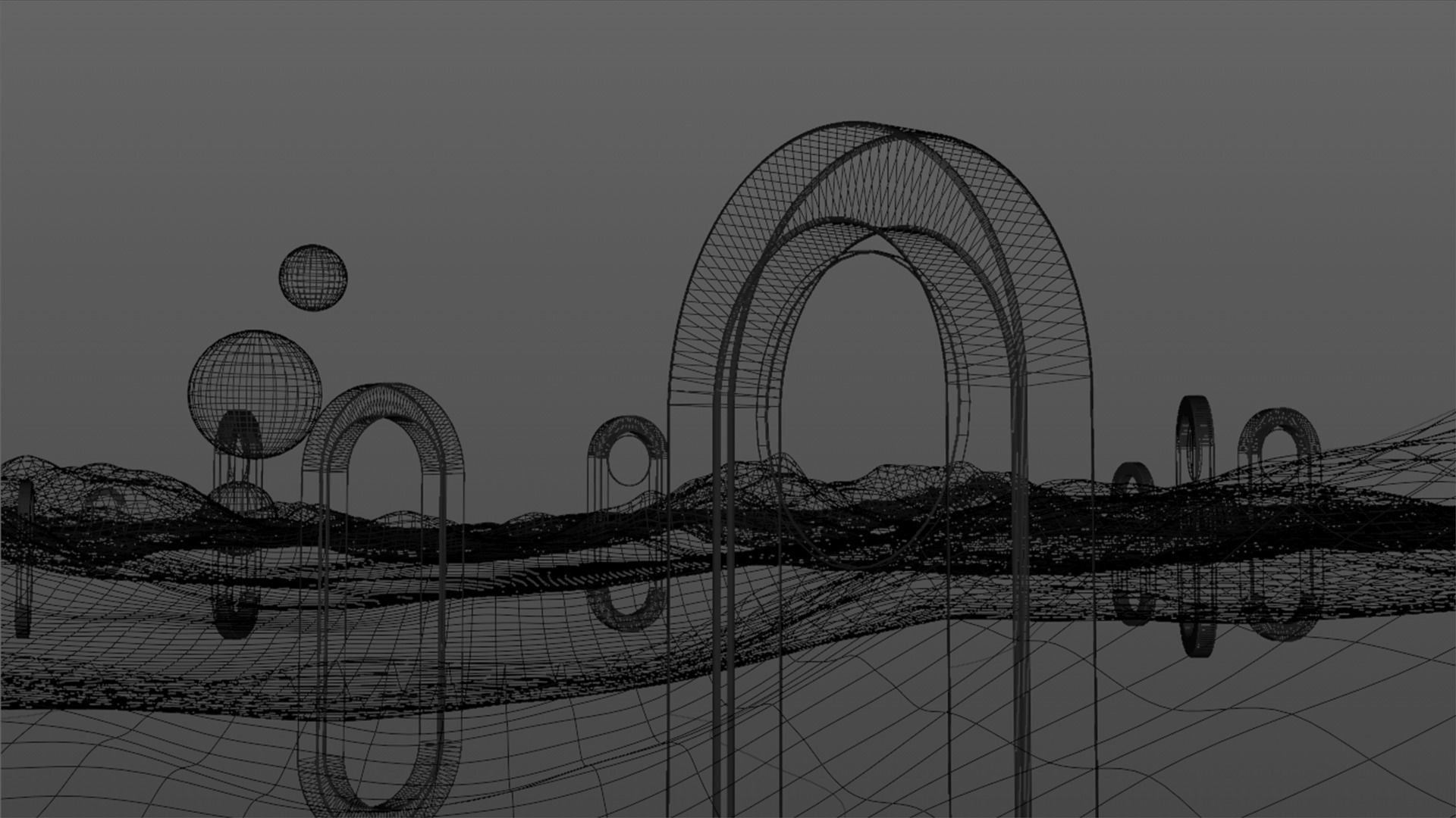 Surreal Landscape Design 3D model_27