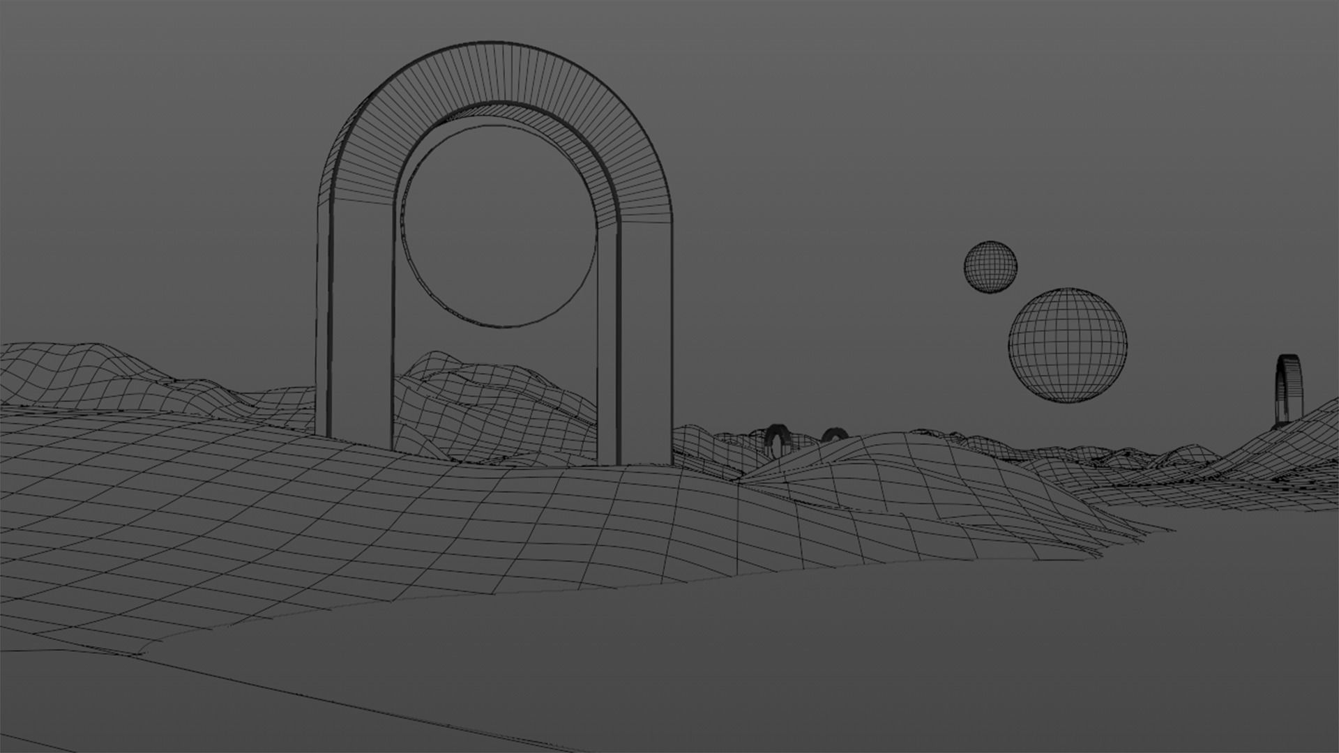 Surreal Landscape Design 3D model_22