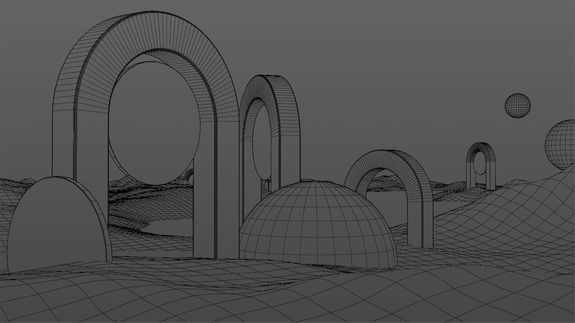 Surreal Landscape Design 3D model_18