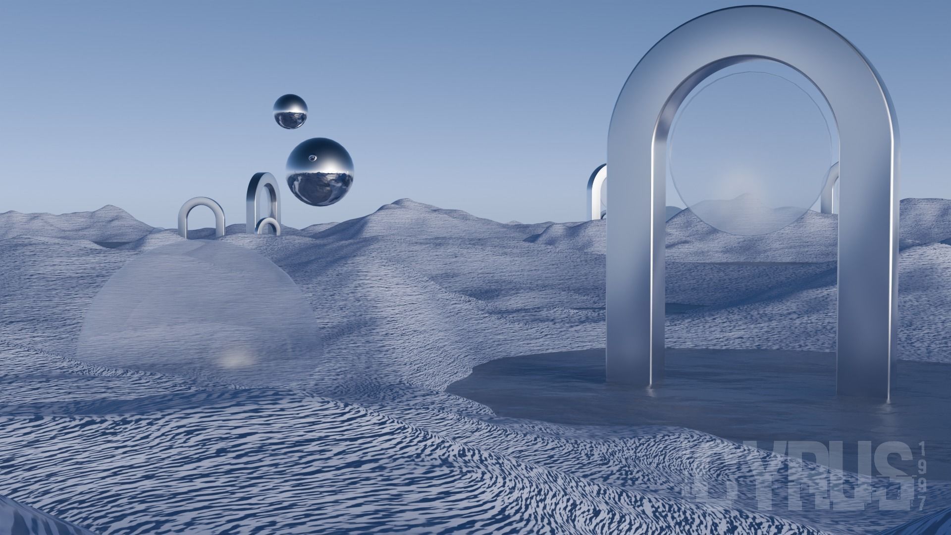 Surreal Landscape Design 3D model_5