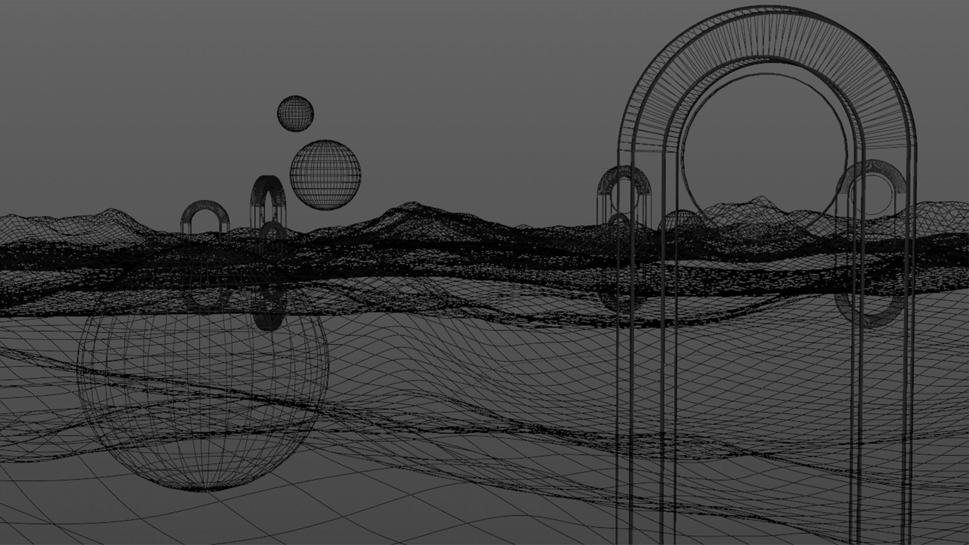 Surreal Landscape Design 3D model_29