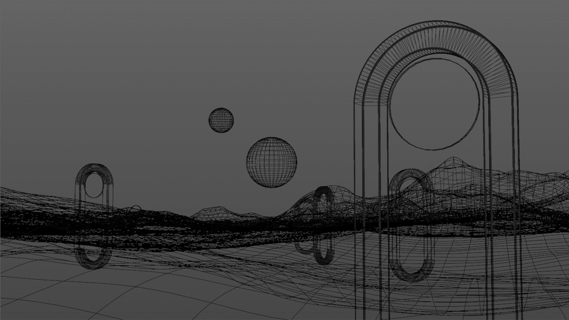 Surreal Landscape Design 3D model_31