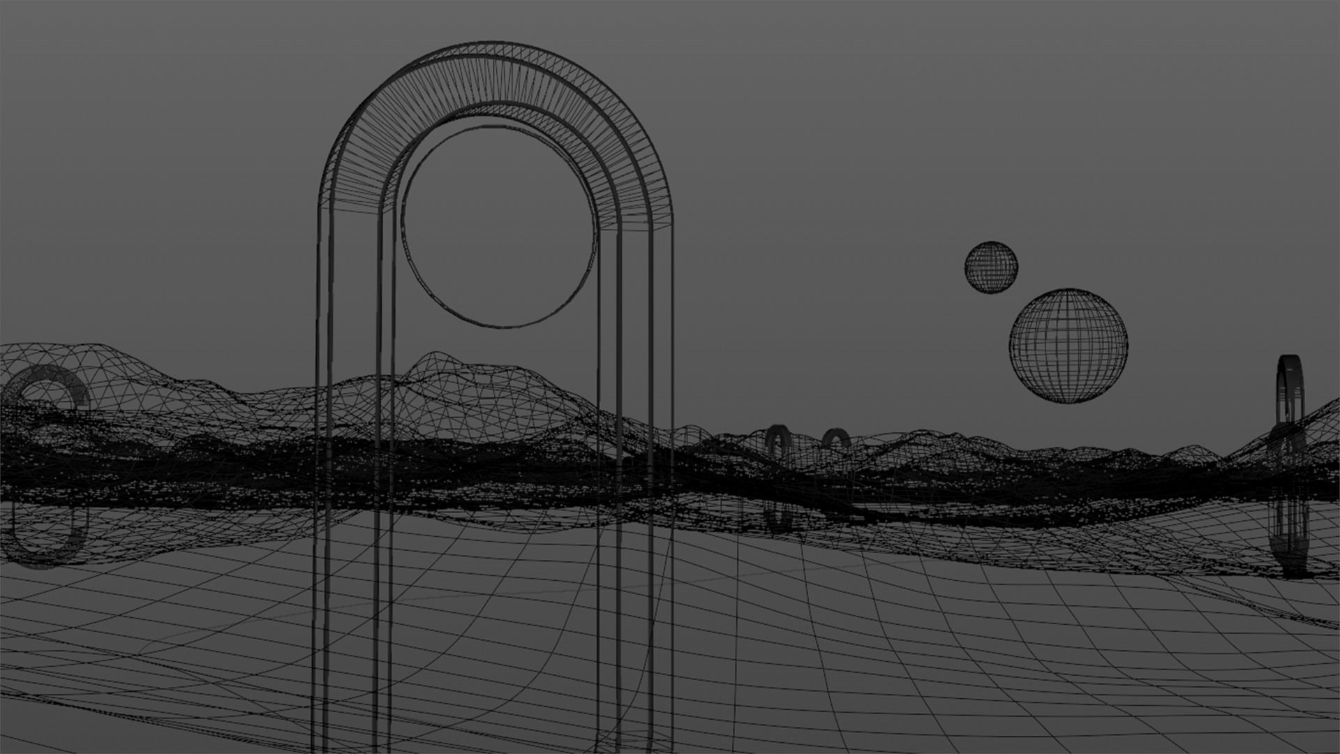 Surreal Landscape Design 3D model_30