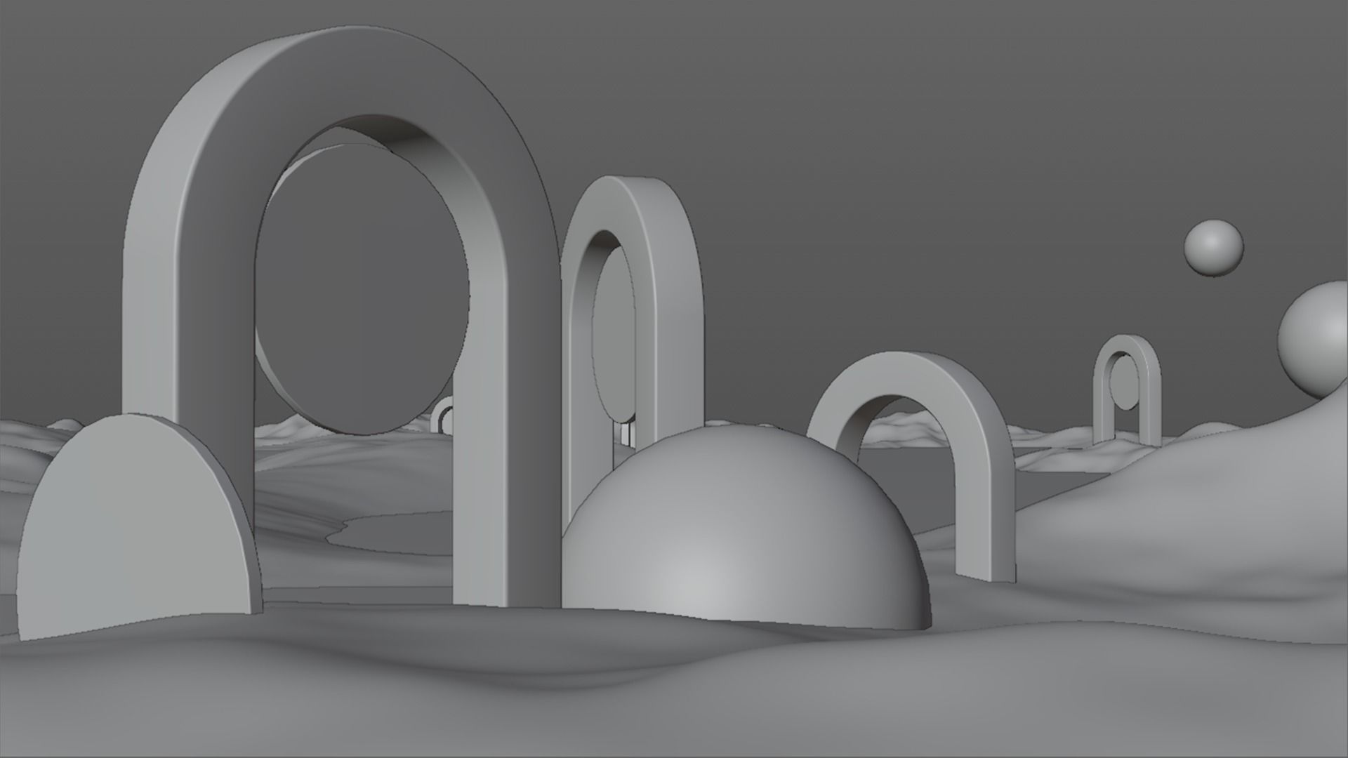 Surreal Landscape Design 3D model_10