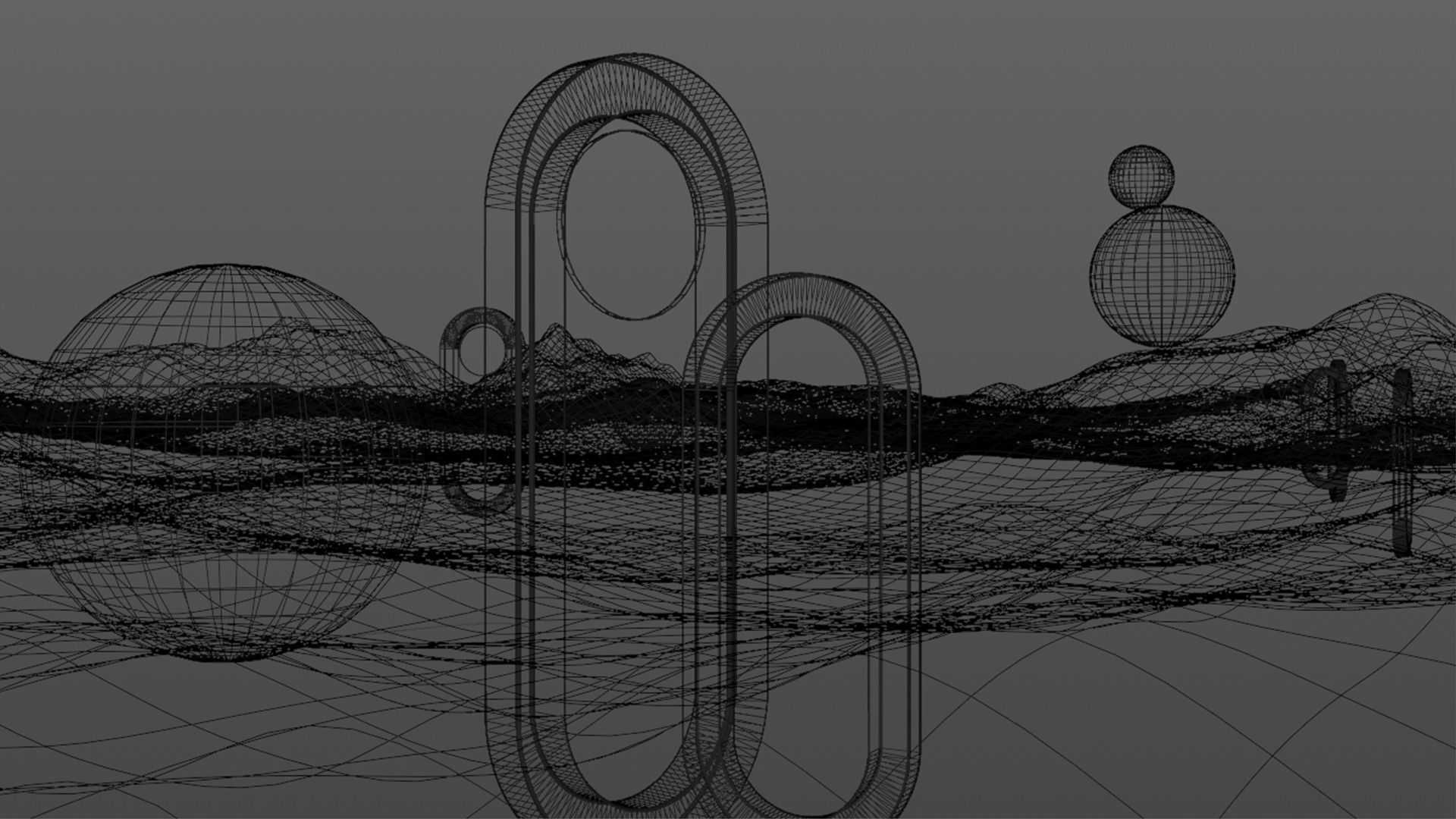 Surreal Landscape Design 3D model_28