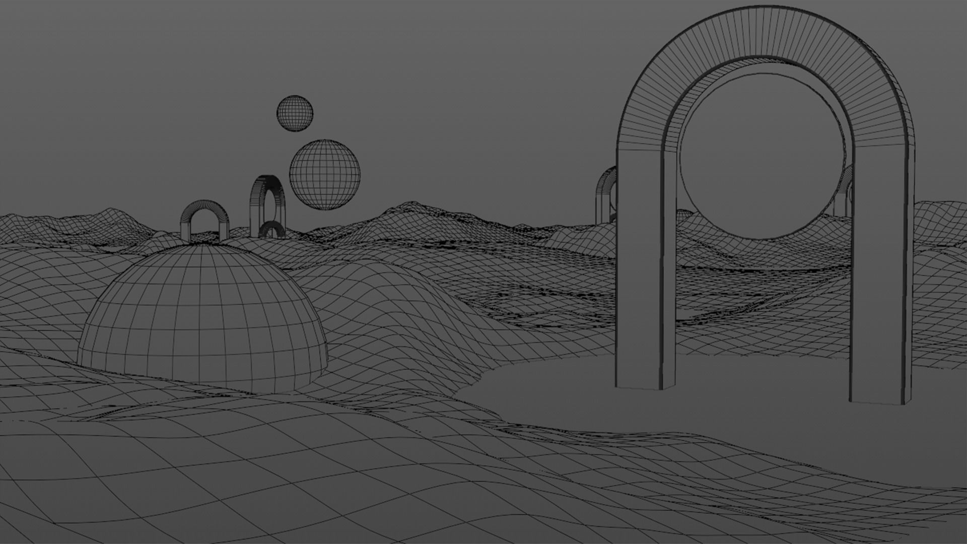 Surreal Landscape Design 3D model_21