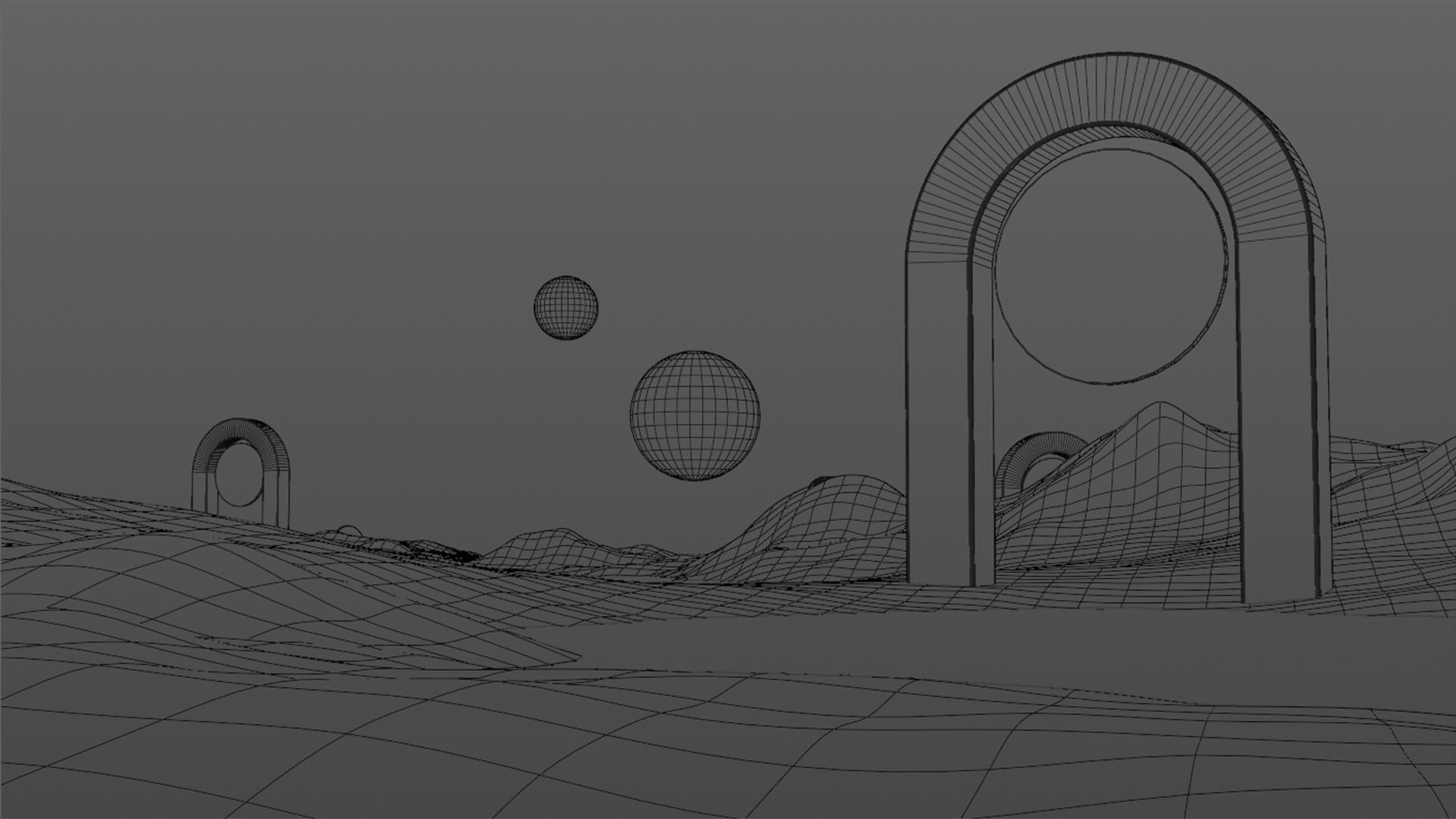 Surreal Landscape Design 3D model_23