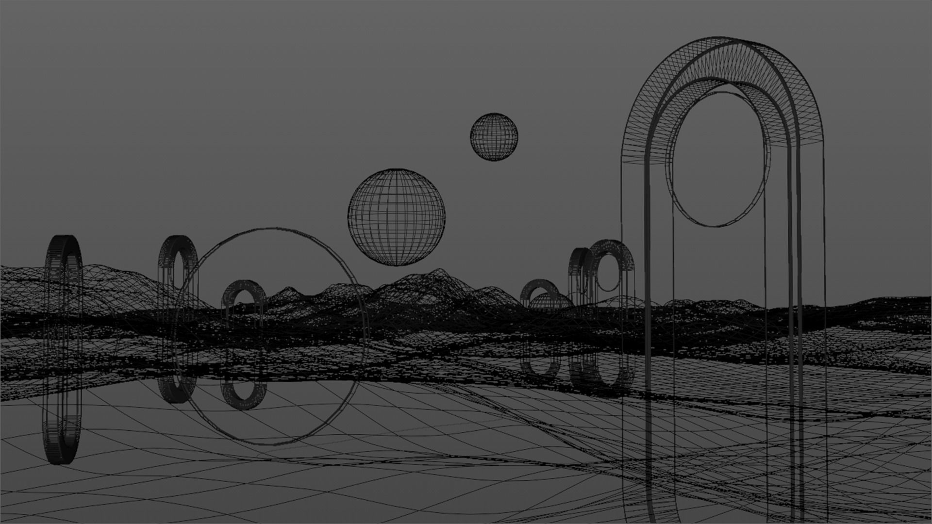 Surreal Landscape Design 3D model_32