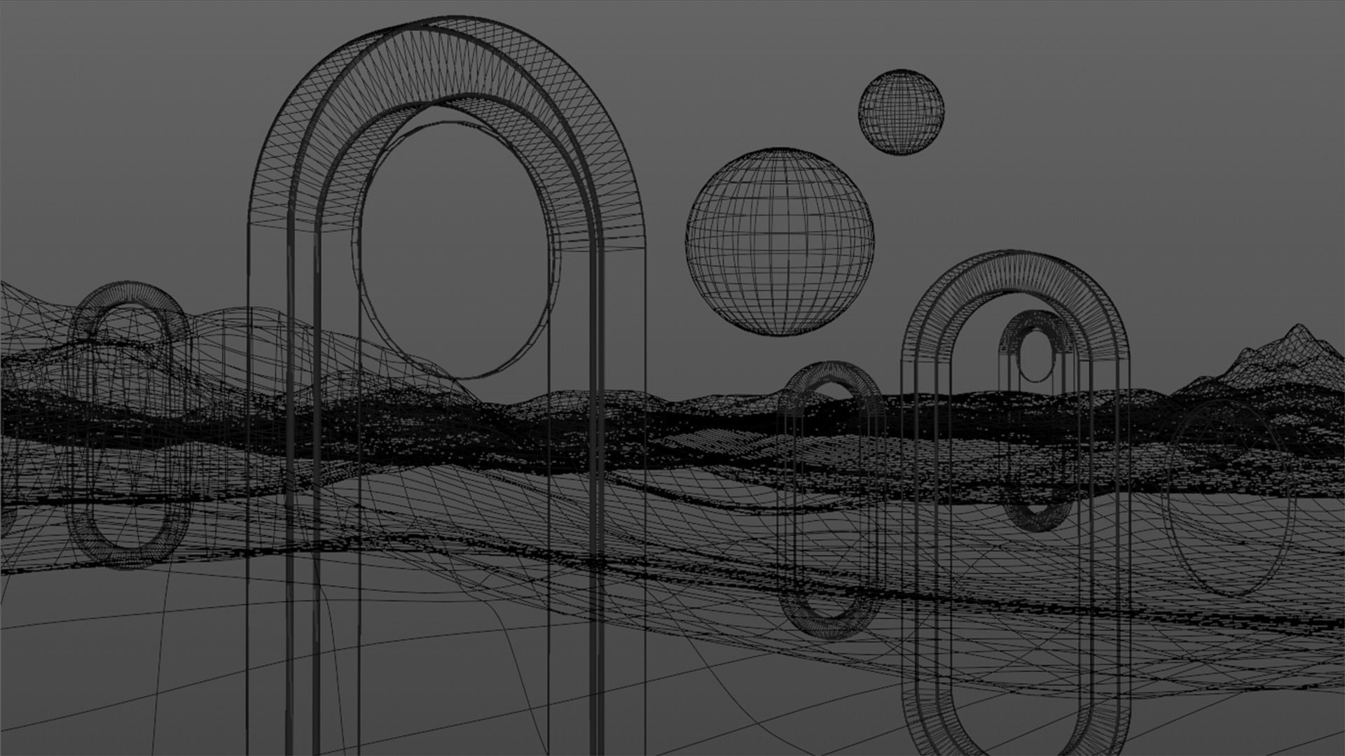 Surreal Landscape Design 3D model_25