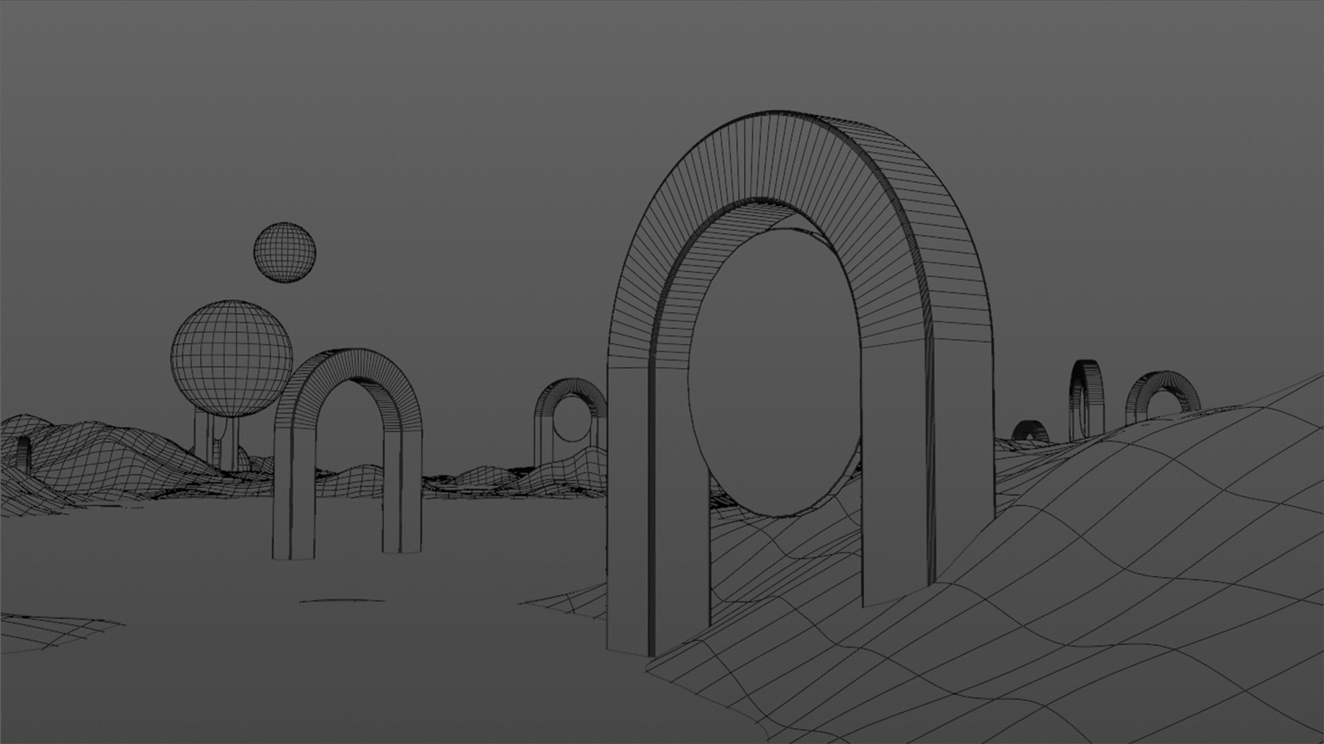 Surreal Landscape Design 3D model_19