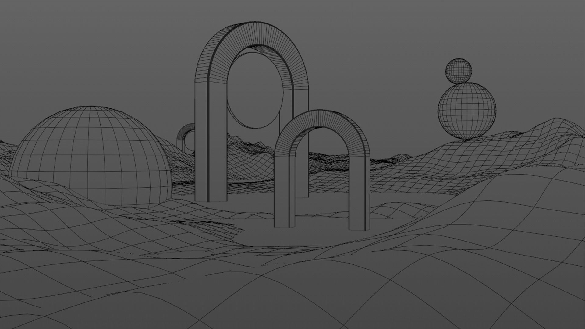 Surreal Landscape Design 3D model_20