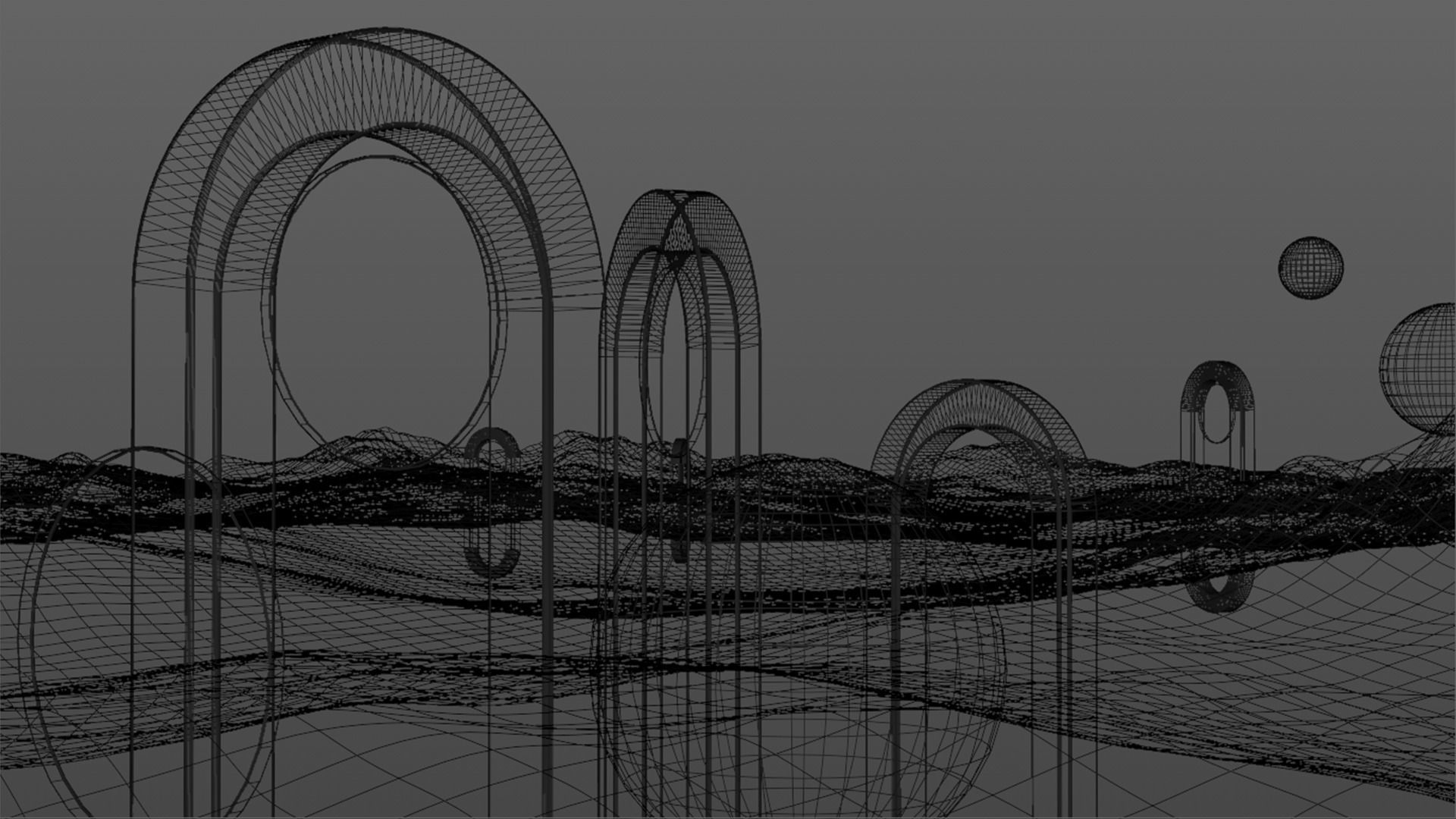 Surreal Landscape Design 3D model_26