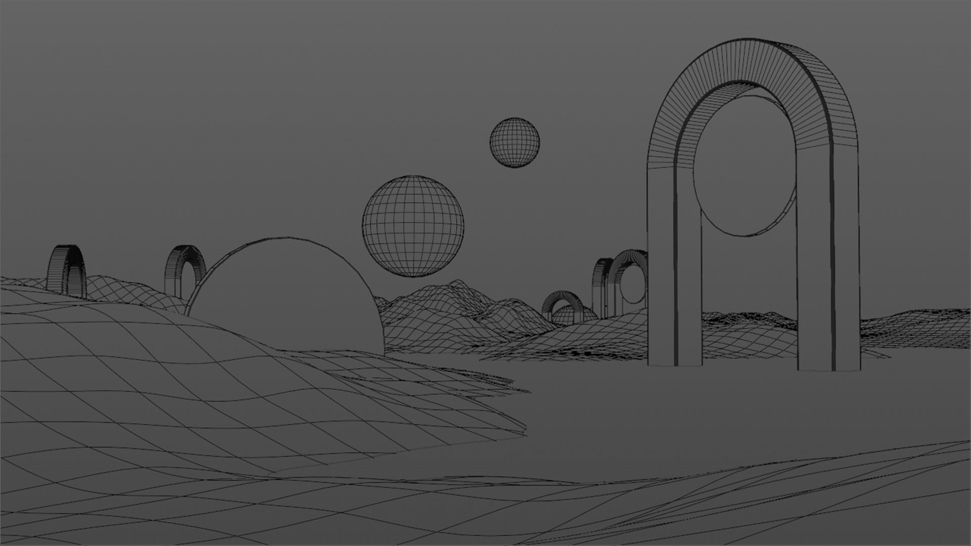 Surreal Landscape Design 3D model_24