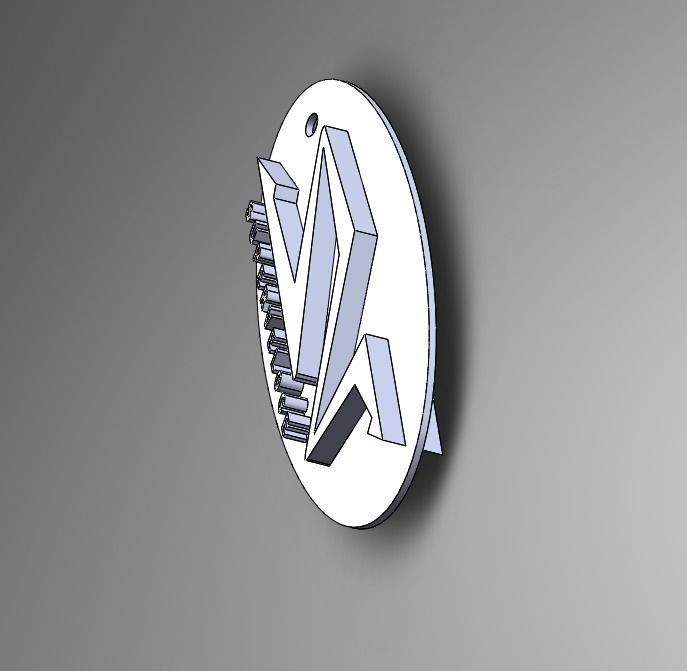 Lamborghini SV Superveloce keychain 3D print model_3
