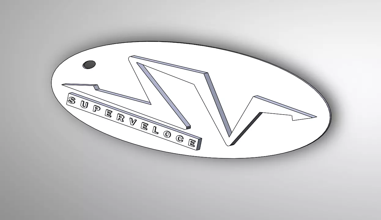 Lamborghini SV Superveloce keychain 3D print model_0