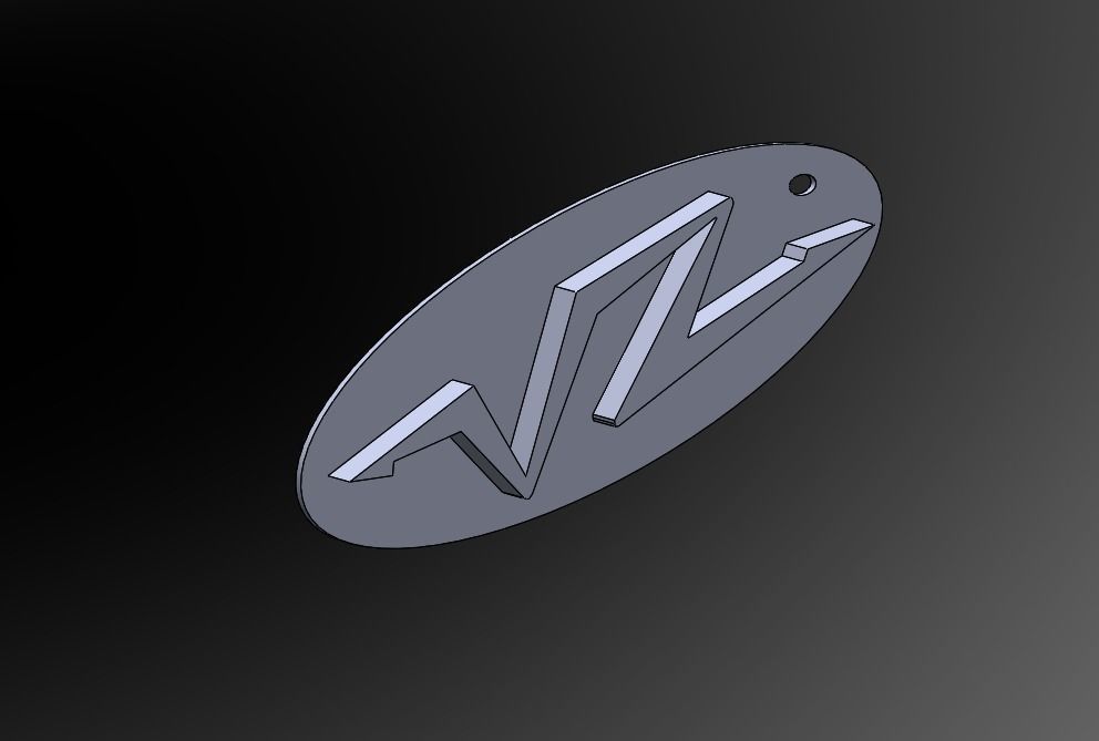 Lamborghini SV Superveloce keychain 3D print model_1