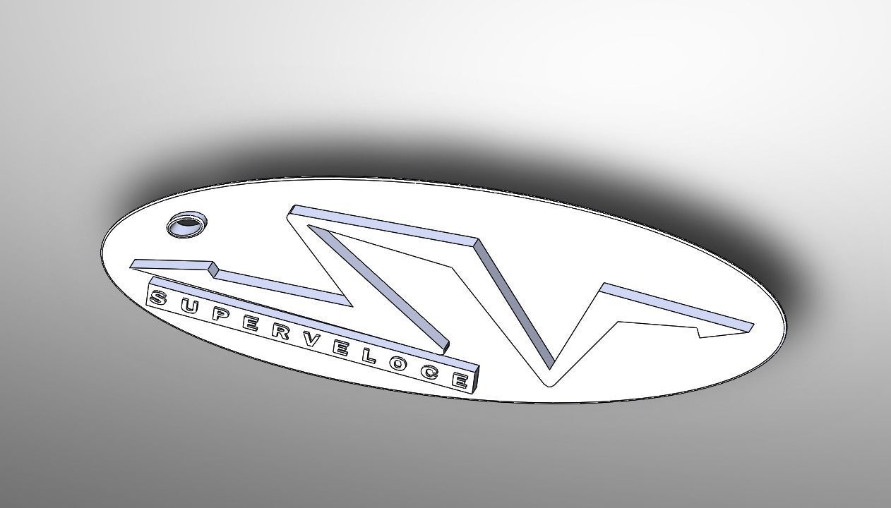 Lamborghini SV Superveloce keychain 3D print model_4