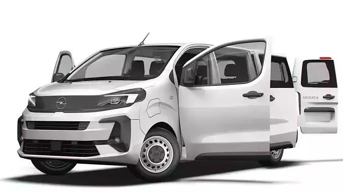 Opel Vivaro Electric CombiVan L3 HQ Interior 2024 3D model