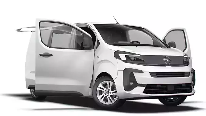 Opel Vivaro Electric Tailgate Van L2 HQ Interior 2024 3D model