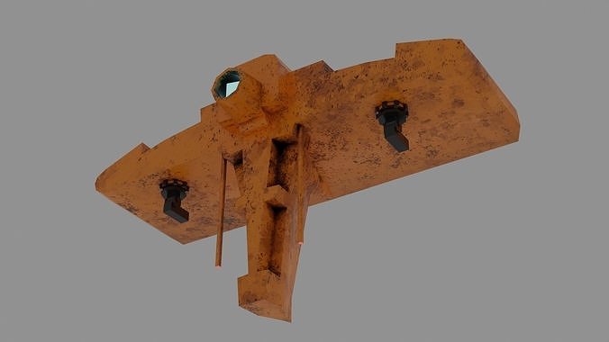 hi this is a model of a spaceship Low-poly 3D model