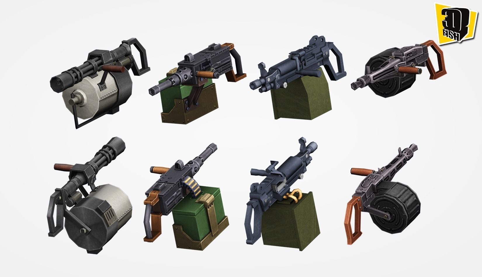 weapon pack vol04  Low-poly 3D model_13