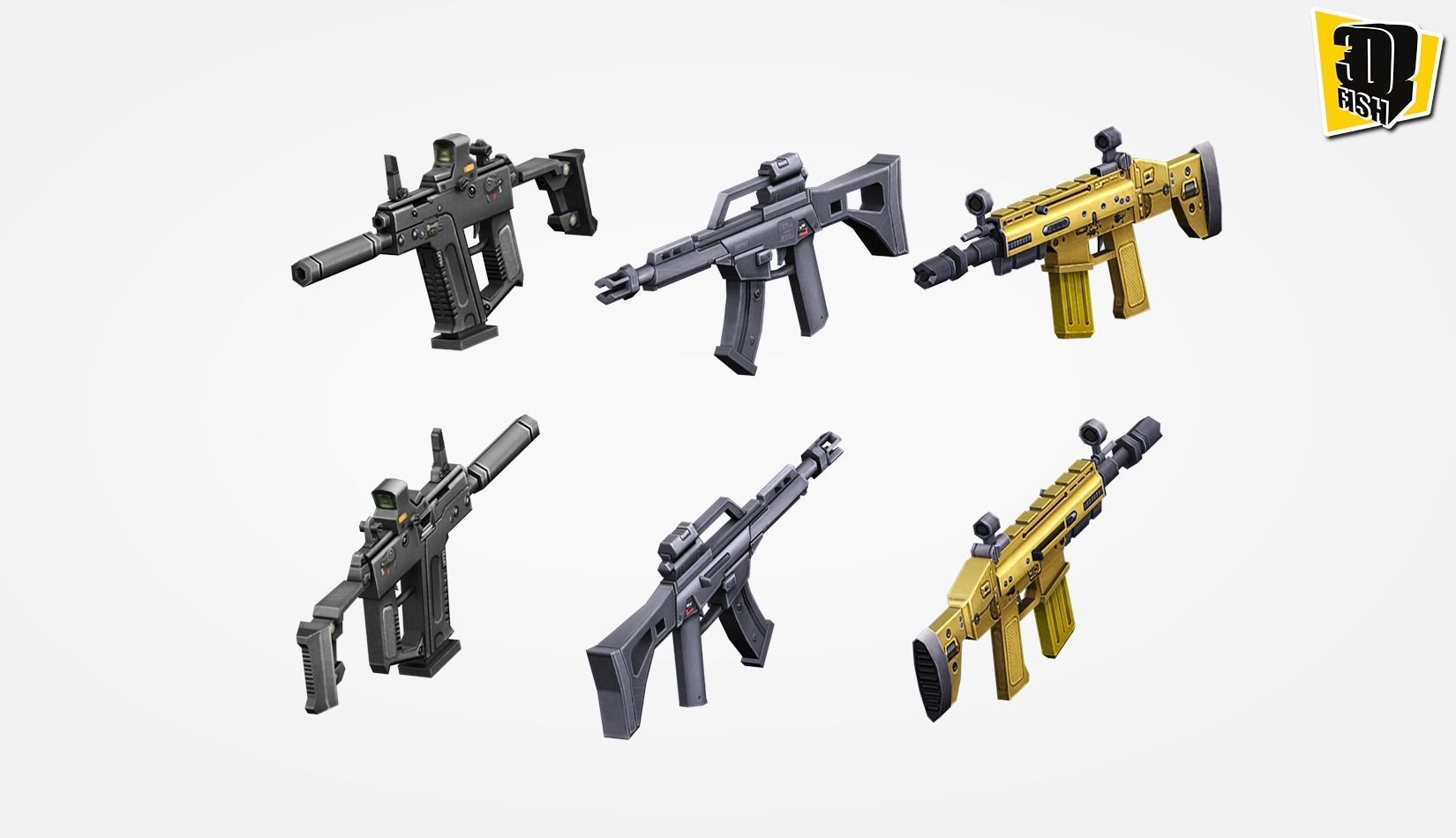 weapon pack vol04  Low-poly 3D model_12