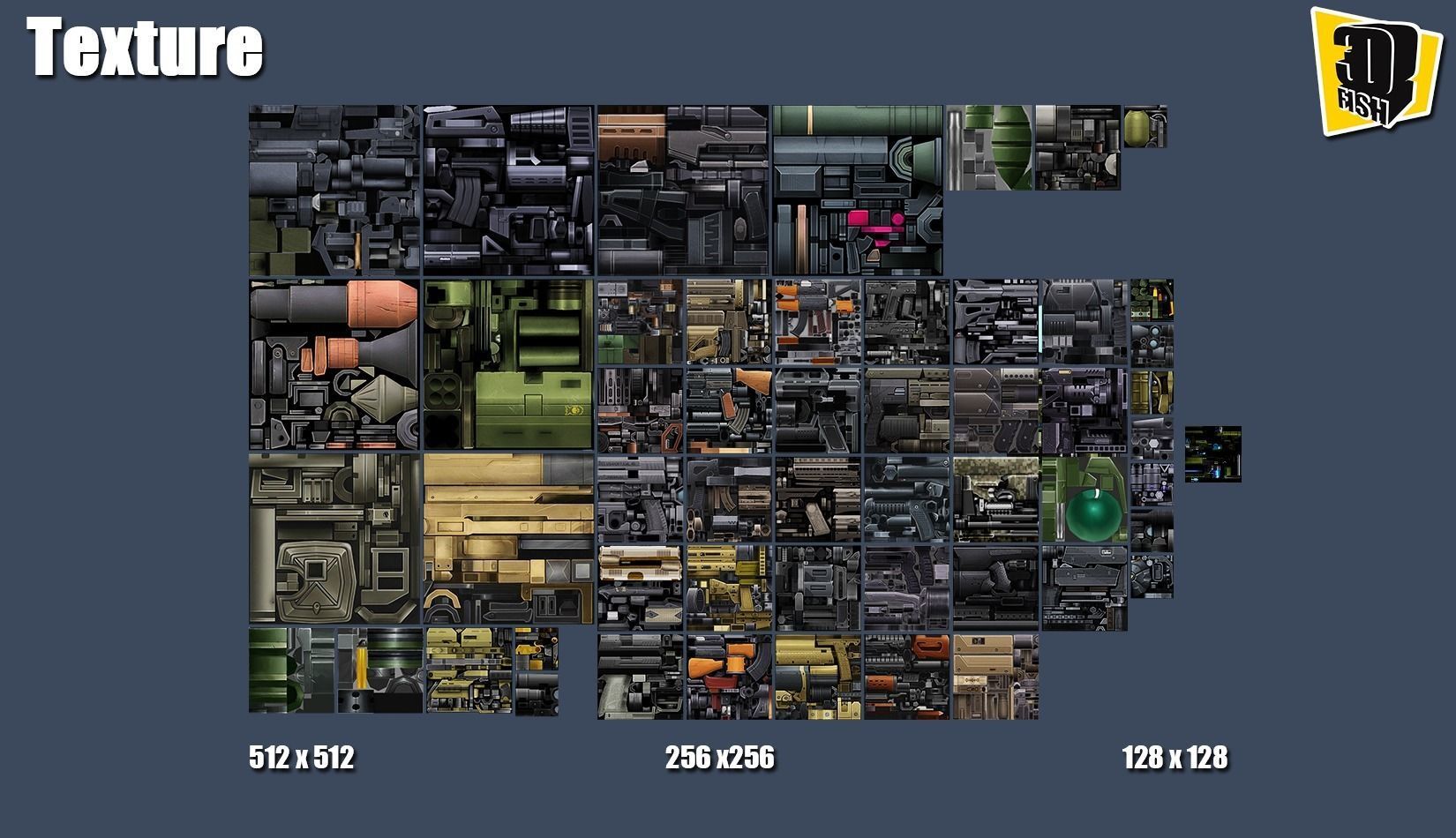 weapon pack vol04  Low-poly 3D model_18