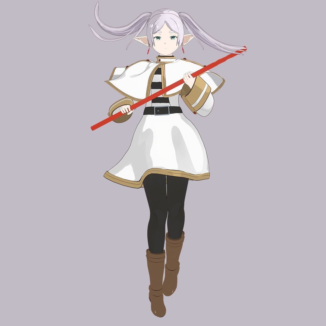 Frieren from the anime Frieren Beyond Journey s End Rigging 3D model_4