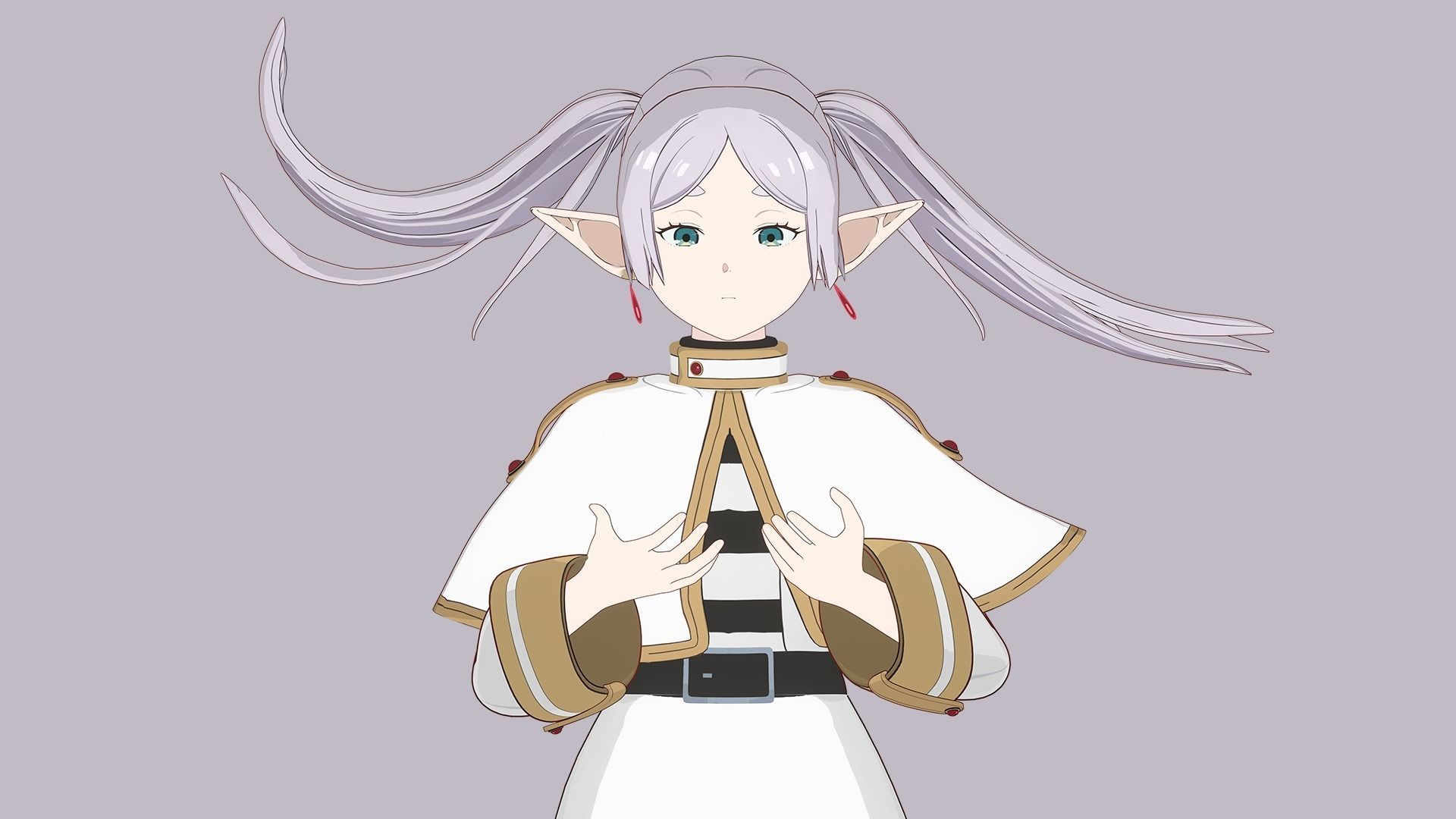 Frieren from the anime Frieren Beyond Journey s End Rigging 3D model_6