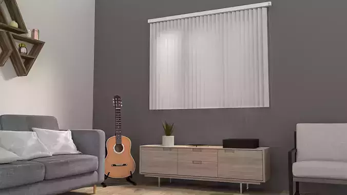 Window Blind - Maya File - Vray