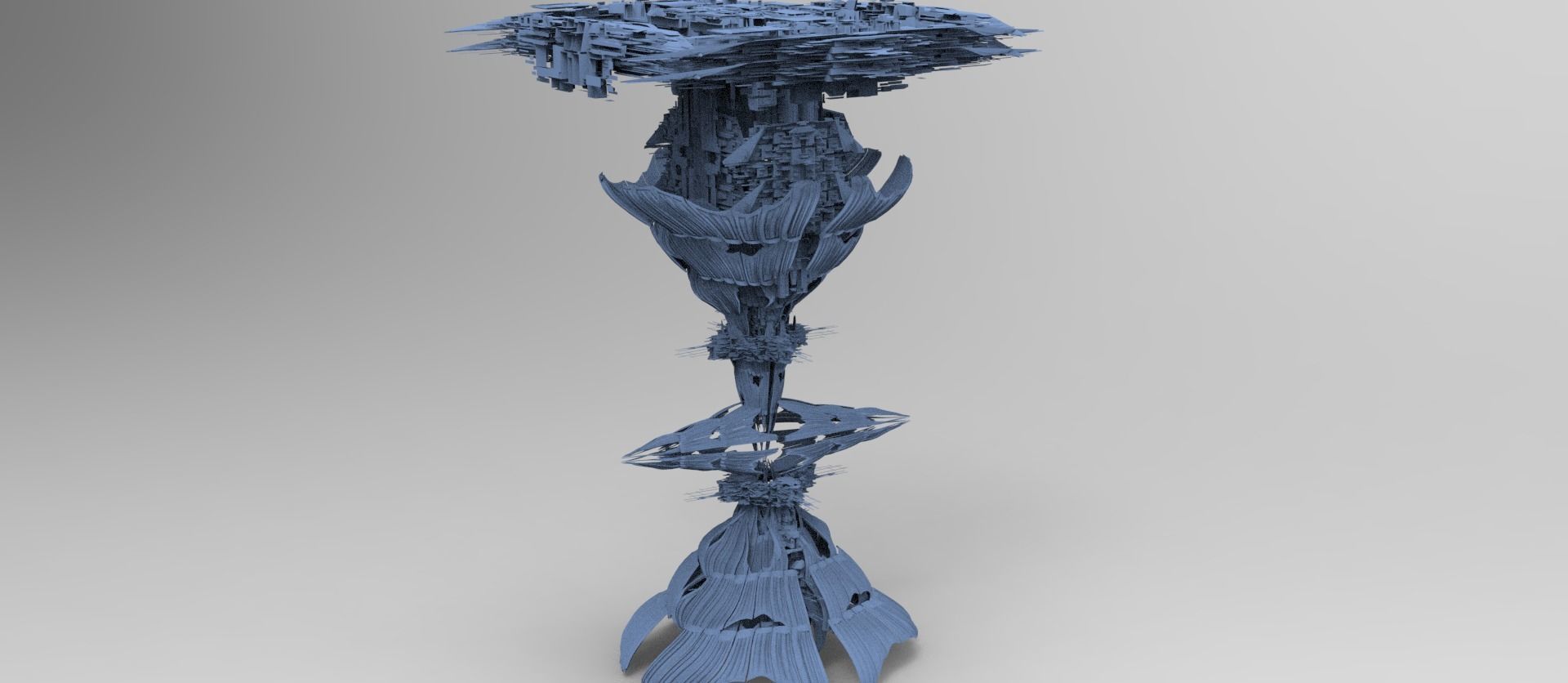 Aster Flower array 1 Low-poly 3D model_1