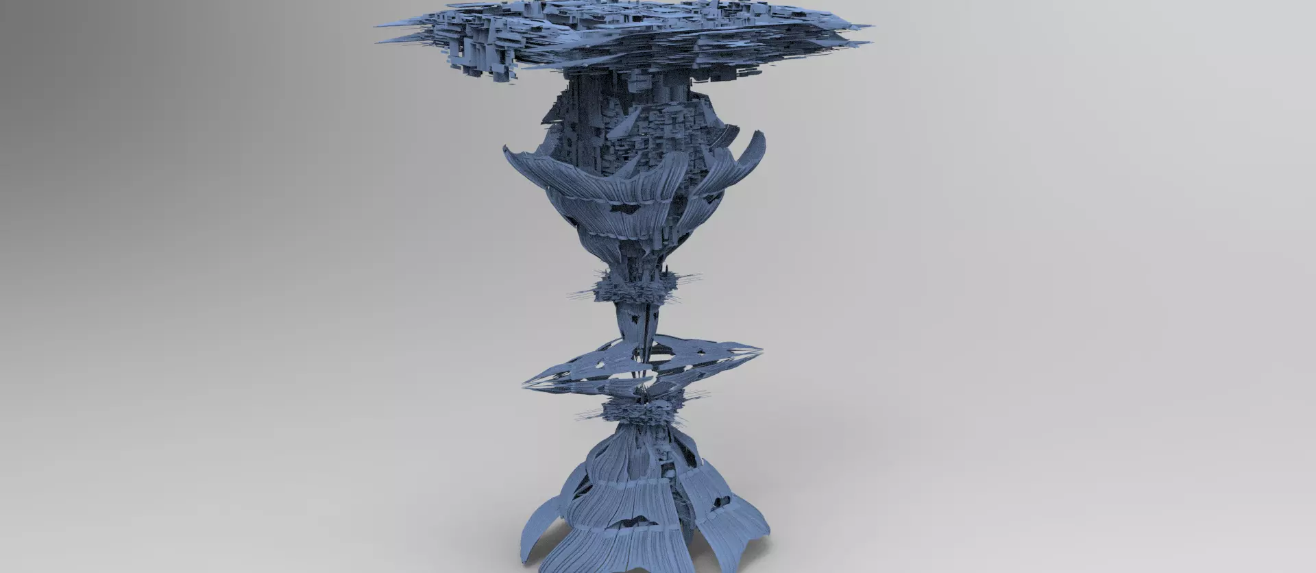 Aster Flower array 1 Low-poly 3D model_0