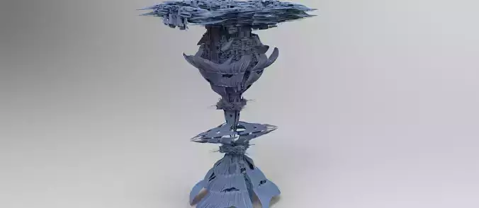 Aster Flower array 1 Low-poly 3D model