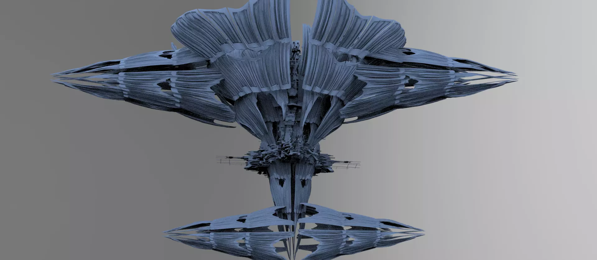 Aster Flower array 4 Low-poly 3D model_0