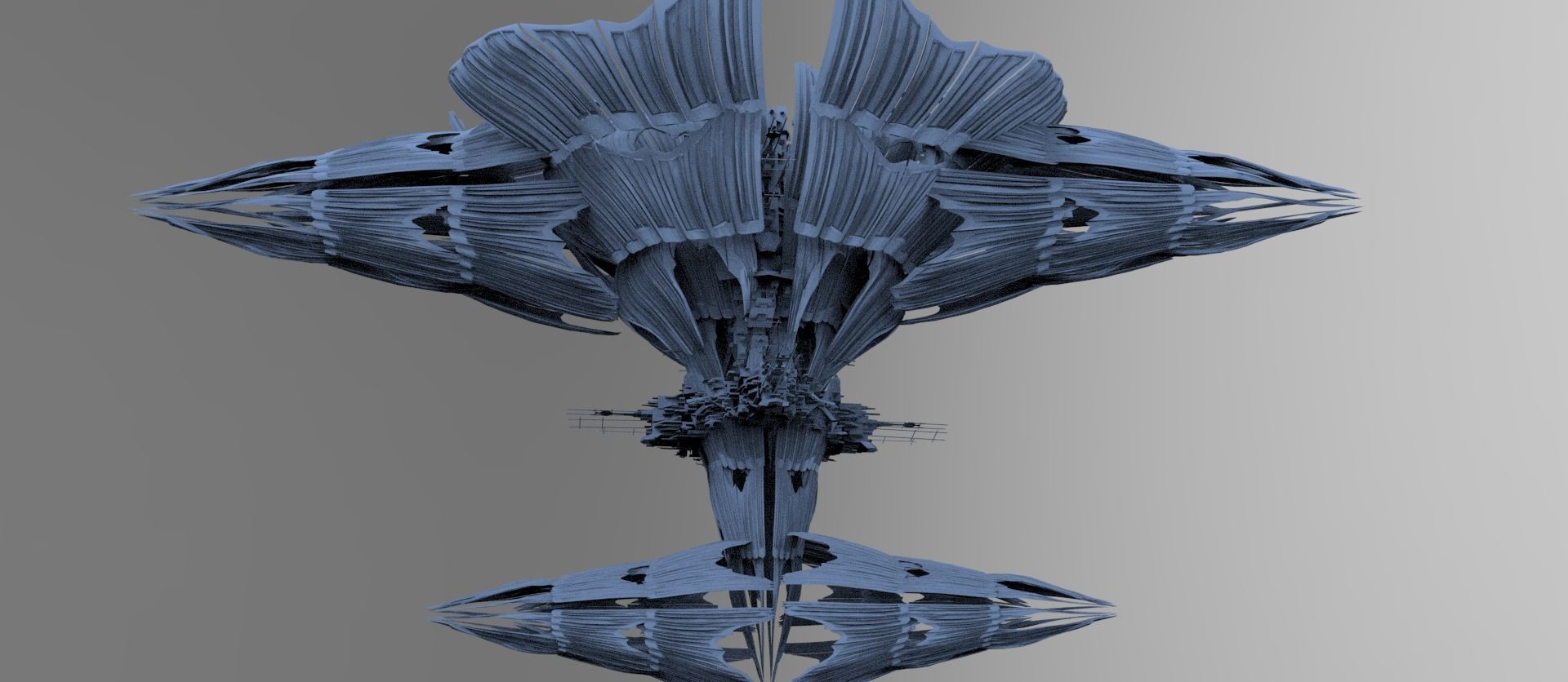 Aster Flower array 4 Low-poly 3D model_1