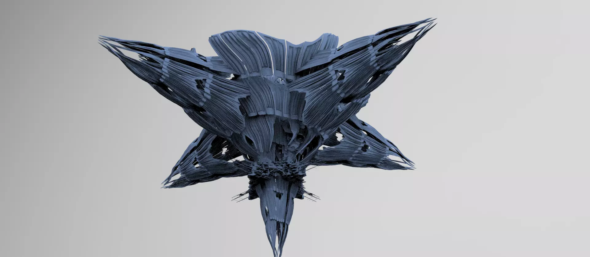 Aster Grand Ocean Sci Fi shards Low-poly 3D model_0